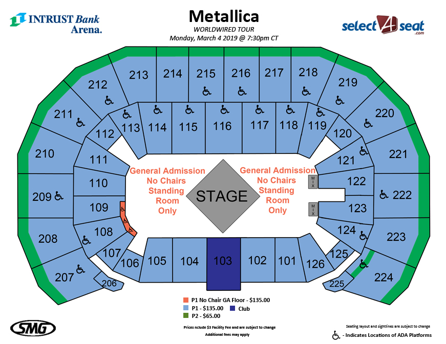 Intrust Arena Wichita Seating Chart