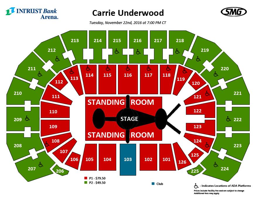 Carrie Underwood Square Garden Seating Chart