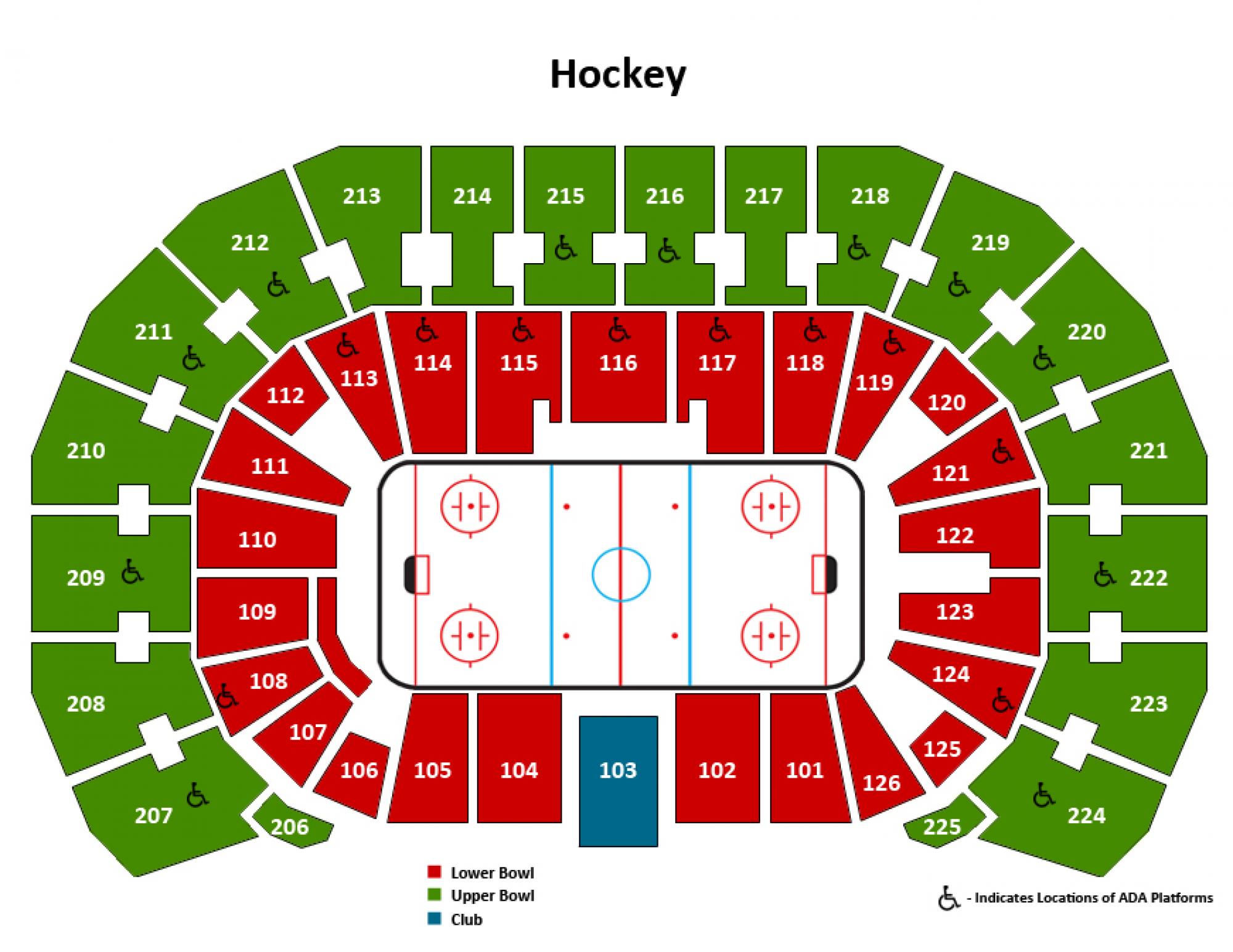 Big Arena Seating Chart