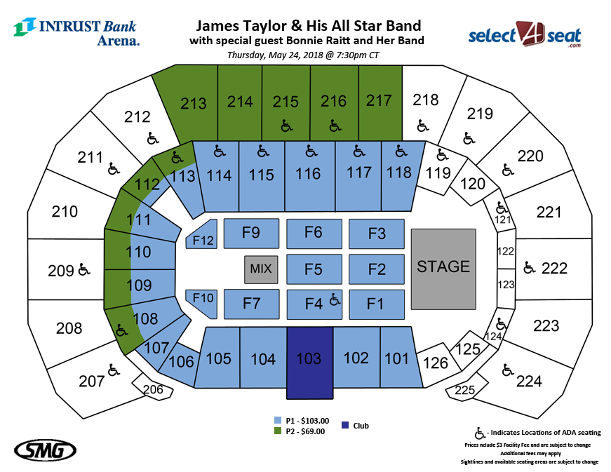 Seating Charts Events & Tickets INTRUST Bank Arena