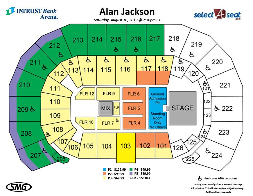 Intrust Bank Arena Wichita Ks Seating Chart