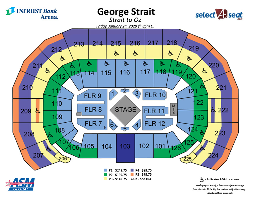 Intrust Bank Arena Detailed Seating Chart