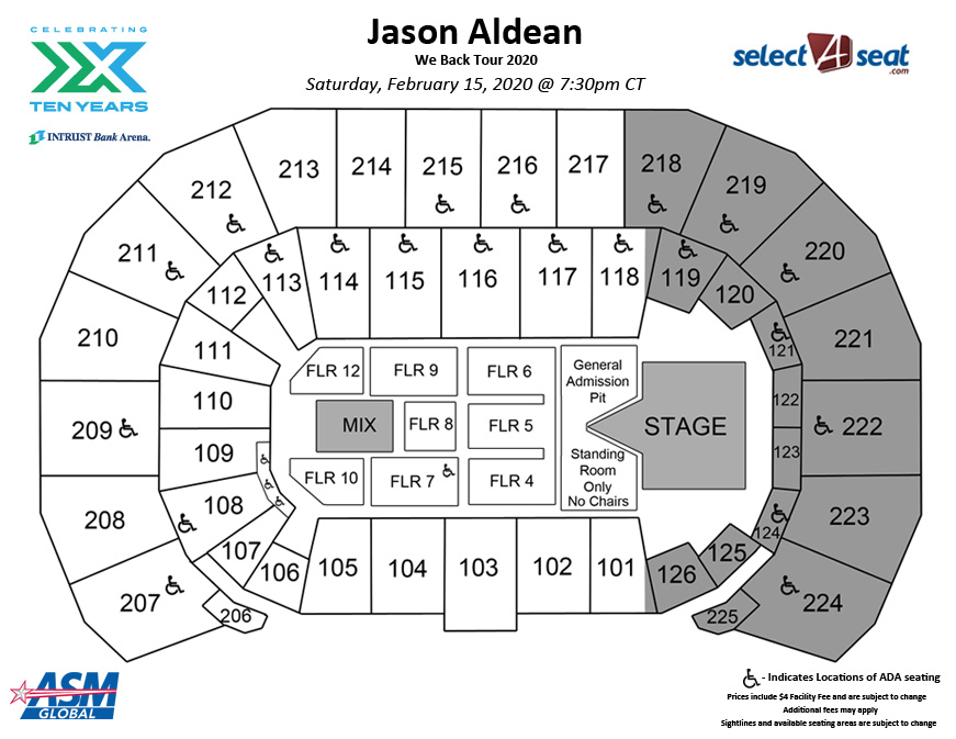 Kansas Star Arena Seating Chart