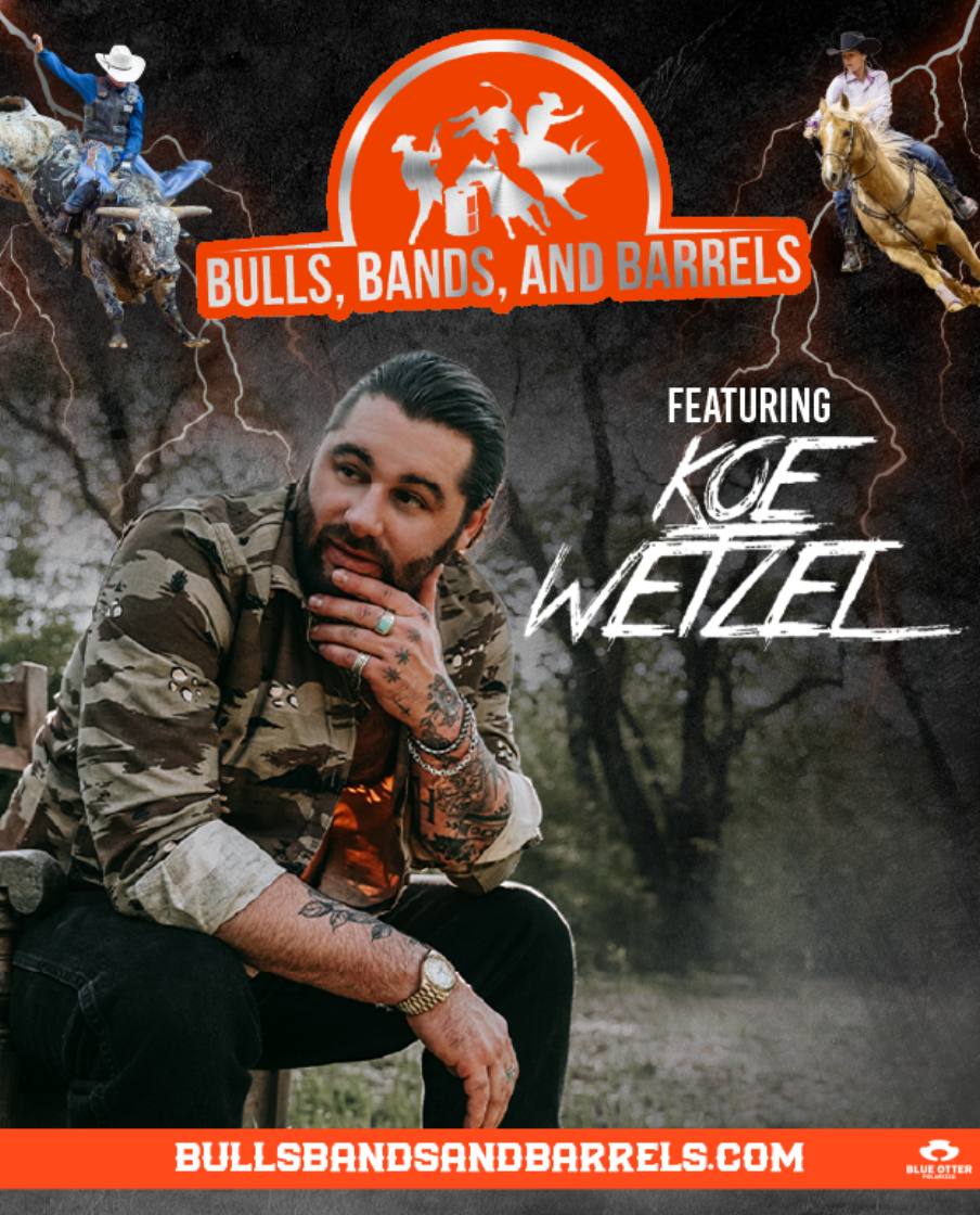 Bulls, Bands, and Barrels Featuring Koe Wetzel at INTRUST Bank Arena - AUG 17