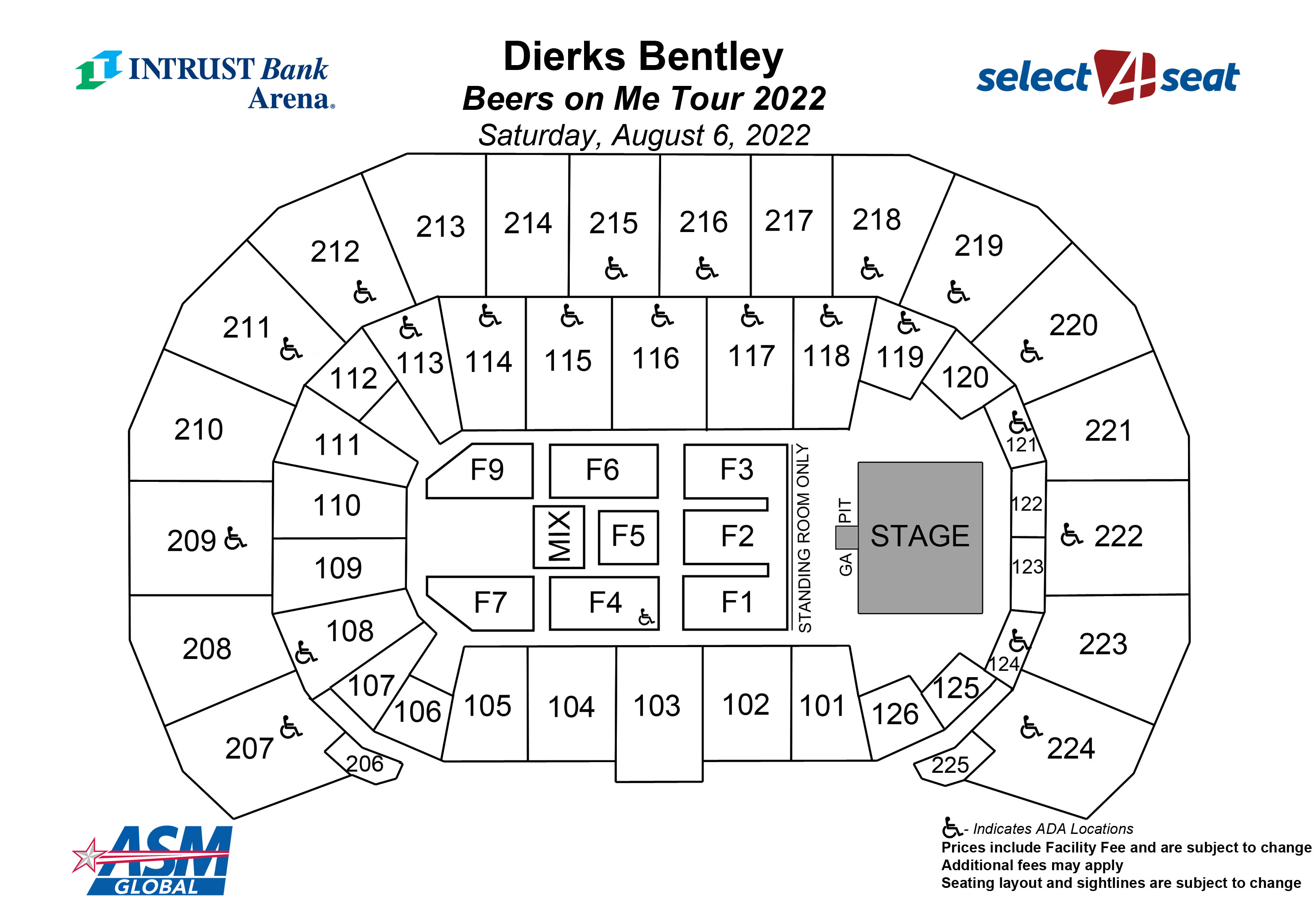 Seating Charts Events & Tickets INTRUST Bank Arena