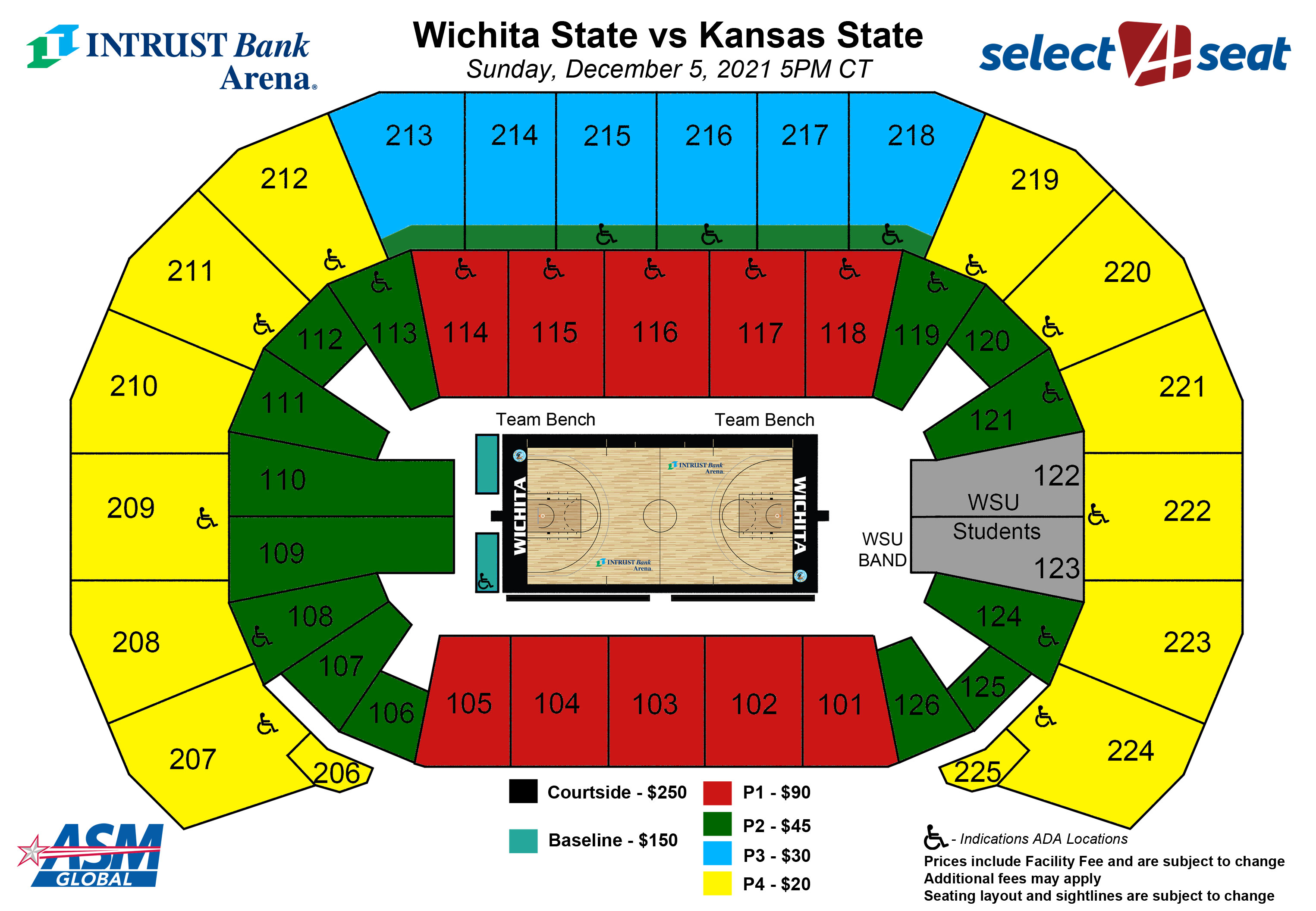 Seating Charts | Events & Tickets | Intrust Bank Arena