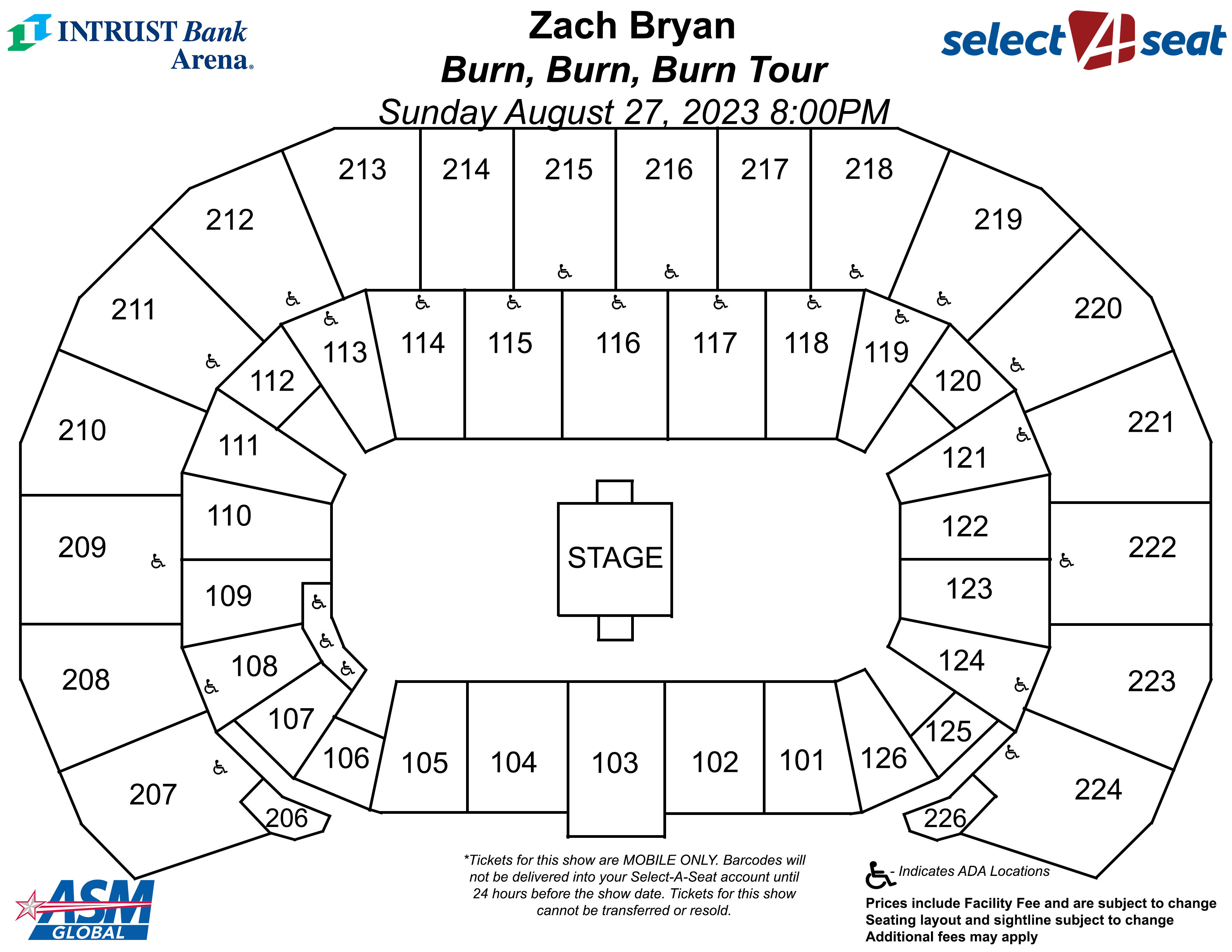 Seating Charts Events & Tickets INTRUST Bank Arena